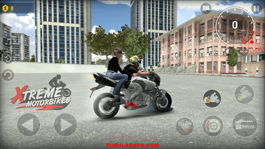 get a person to sit behind you on bike inside game
