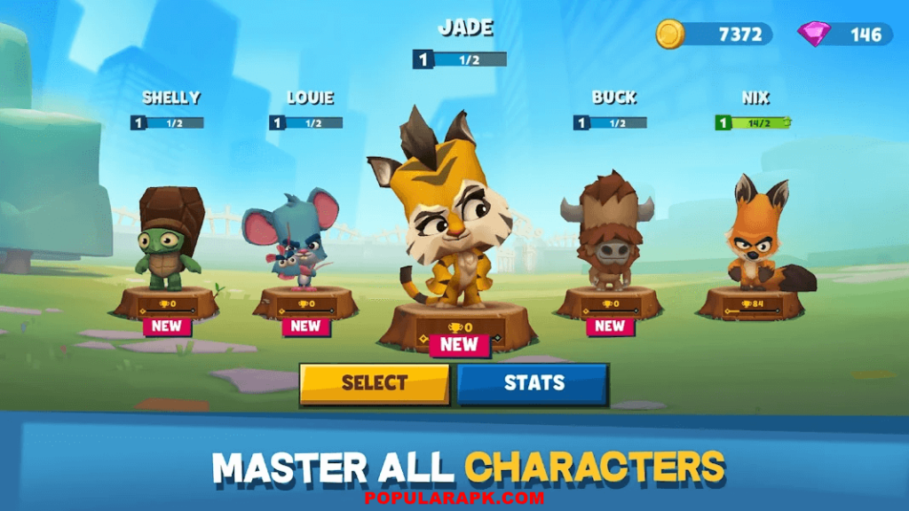 you will have to master all characters in this game.