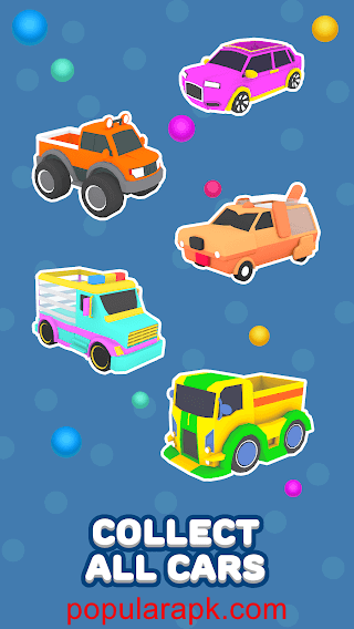 collect all cars in sand balls mod apk