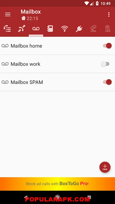 Check your mail box remotely using your smartphone.