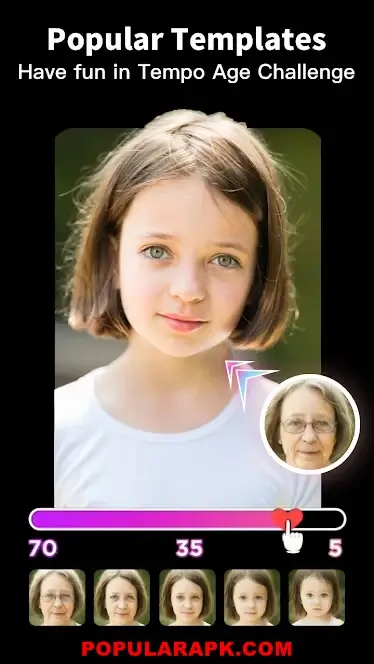 have fun using the age challenges effect of this app.