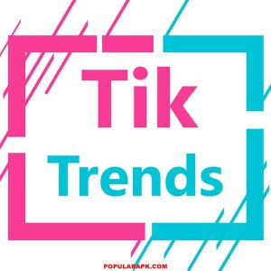 Showing the official logo of TikTrends mod apk.