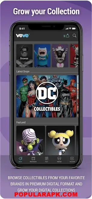 Grow your collection with DC collectibles in VeVe mod apk.