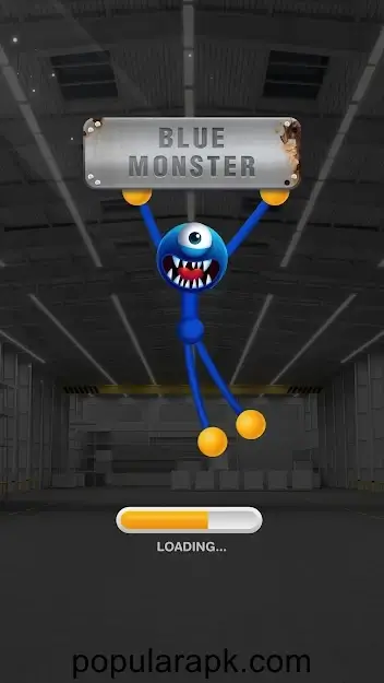 blue monster is the main character of this game.