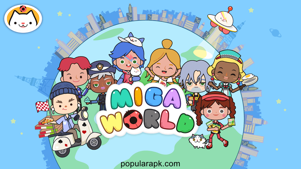 showing the wonderful promotional image of miga town mod apk.