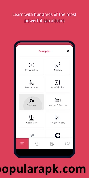 the symbolab pro apk contains many powerful calculators.