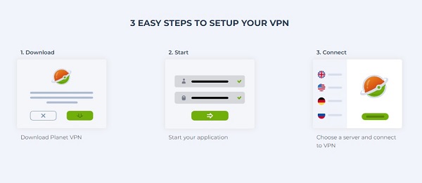 Easy steps to setup your VPN.